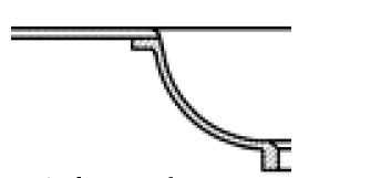 Fugenloser Waschtisch ohne Naht und Übergänge