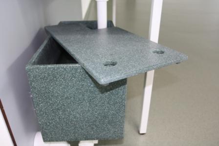 Gipsfangbecken mit Schlammfang Detail Abdeckung