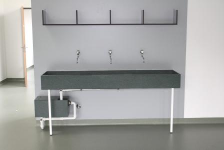 Gipsfangbecken mit Schlammfang