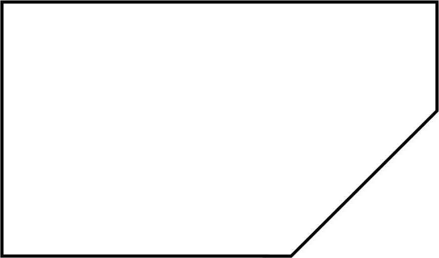 Waschtischplatte nach Maß mit Abschrägung rechts