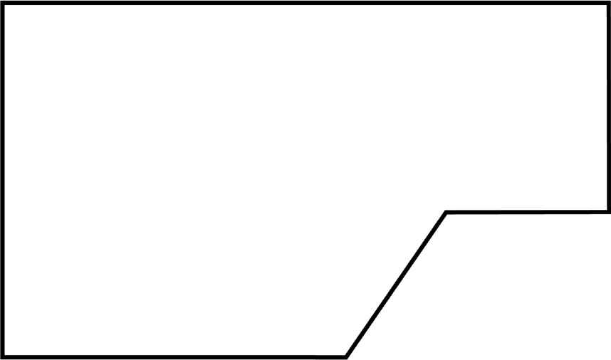 Waschtischplatte nach Maß mit Abschrägung und Ablage rechts