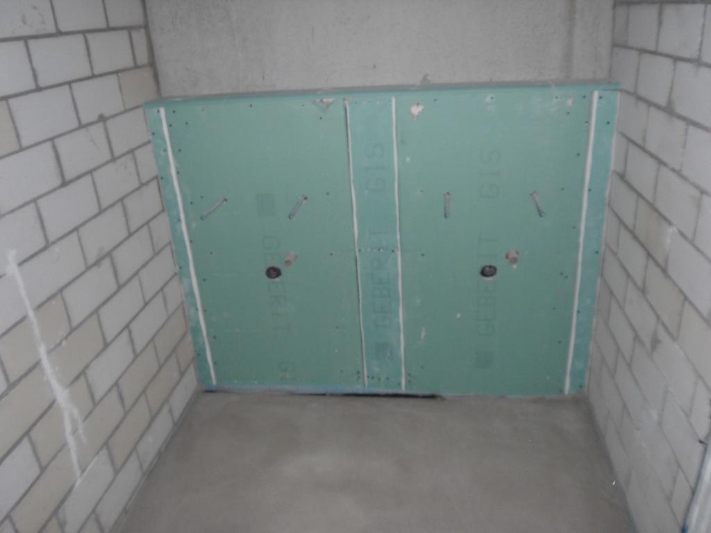 Trockenbau Konstruktion Waschtisch