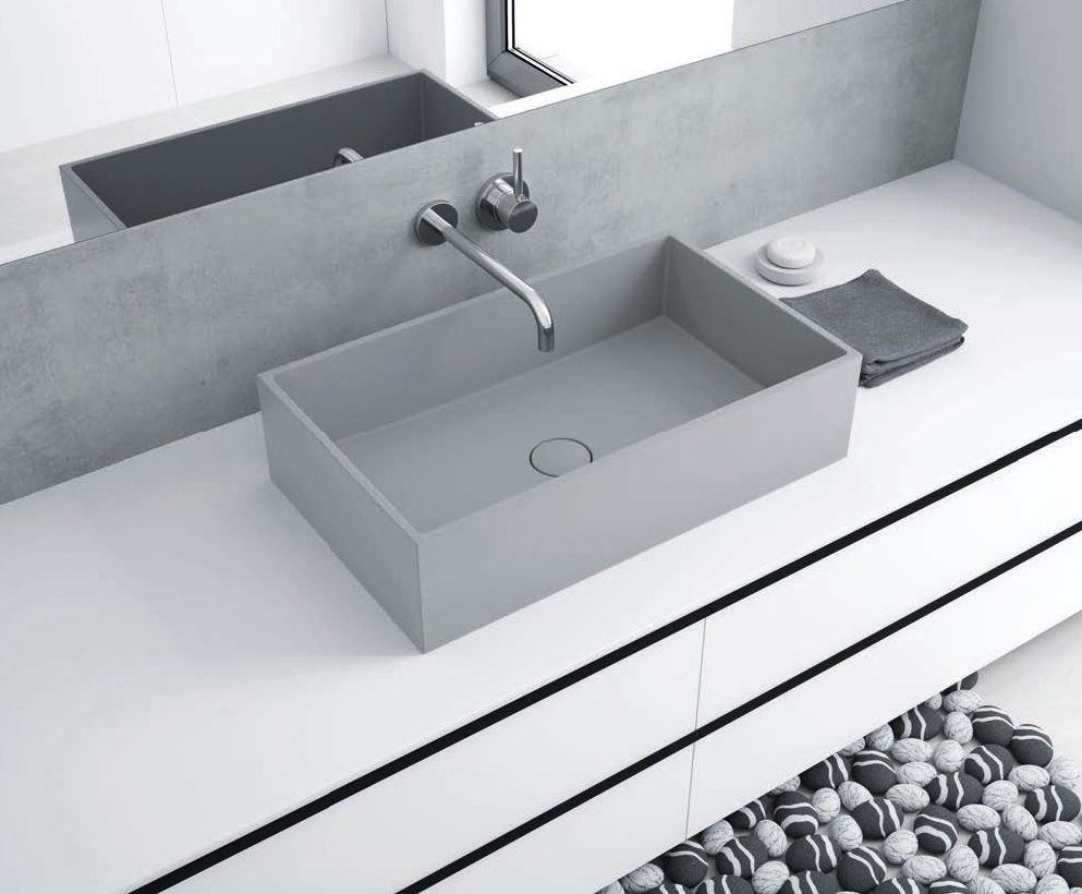 individuelle Waschtische nach Maß Waschtisch ohne Hahnloch mit Unterschrank